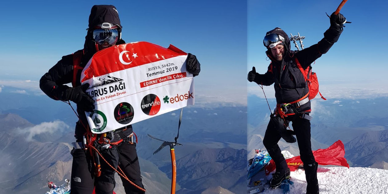 Elbrus’a tırmanan ilk Edirneli