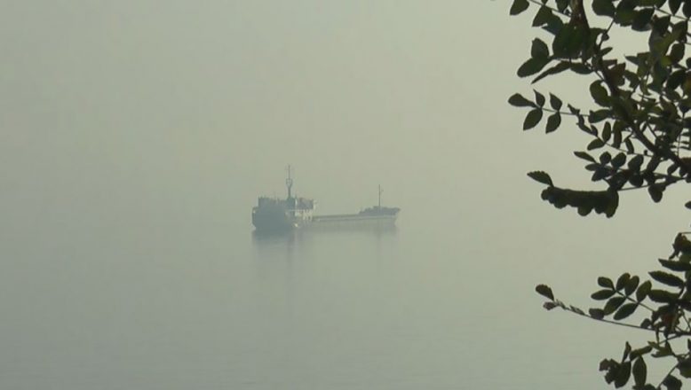 Şilep ve tankerler sis nedeniyle Tekirdağ sahiline demirledi