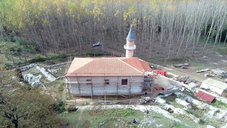 Fetih Topları’nın dökümhanesindeki tarihi cami ayağa kaldırıldı