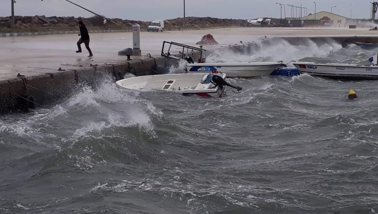 Enez Limanı’nda fırtına tehlikesi