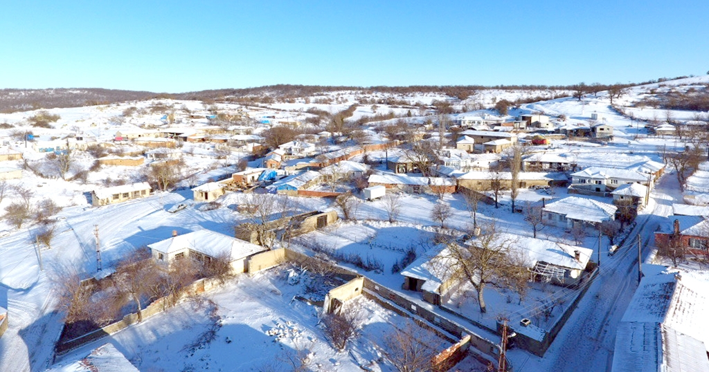 Balkan köylerinde kar kalınlığı 10 santimetreyi buldu