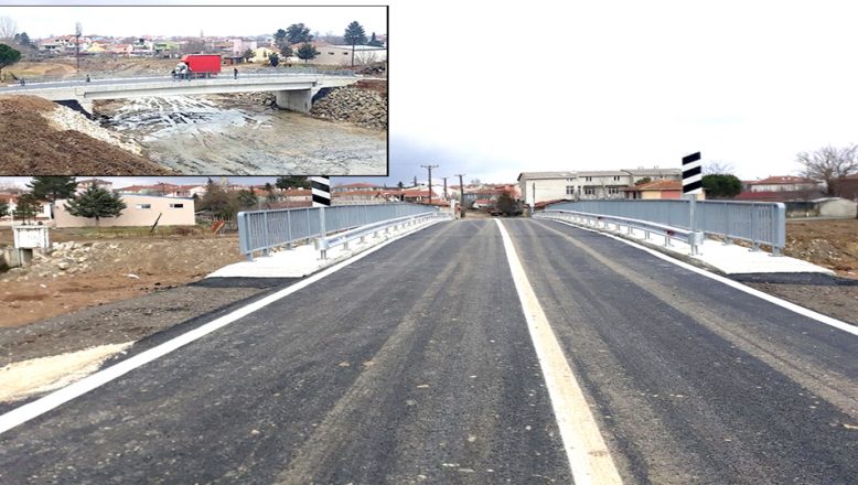 Yapımı tamamlanan köprü hizmete açıldı