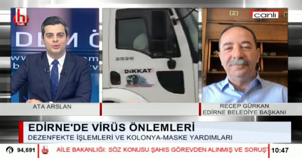 Gürkan Halk TV’de korona virüs tedbirlerini anlattı