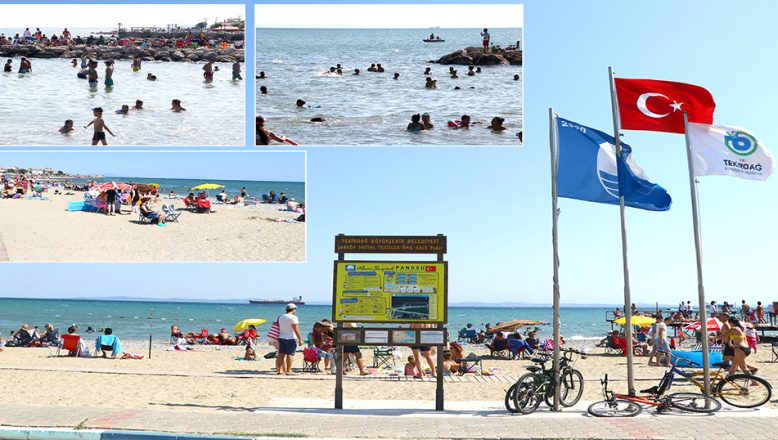 Mavi Bayraklı plajlarıyla, tatilcileri cezbediyor