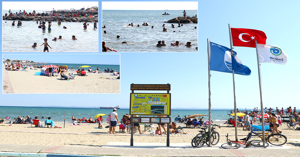 Mavi Bayraklı plajlarıyla, tatilcileri cezbediyor