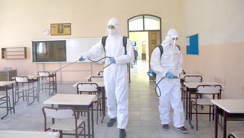 Okul zili “dezenfektan arası” için çalıyor