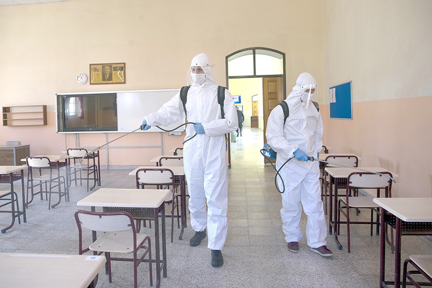 Okul zili “dezenfektan arası” için çalıyor