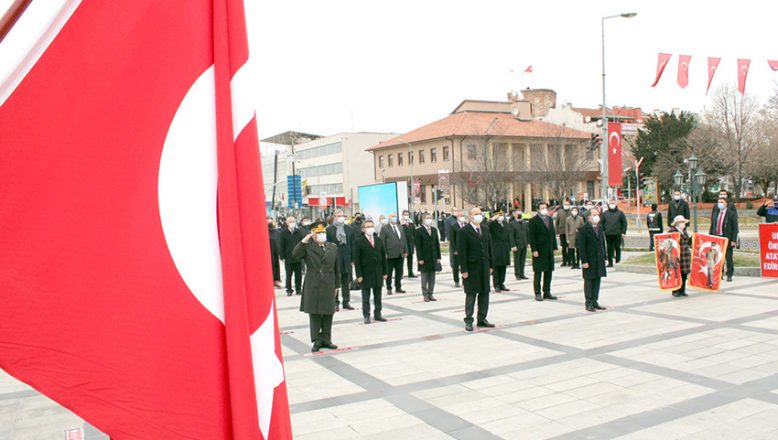 Atatürk’ün Edirne’ye gelişi kutlandı