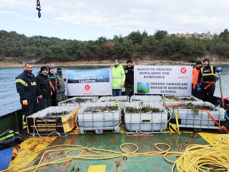BOTAŞ, FSRU projesinde deniz çayırlarını da taşıyor