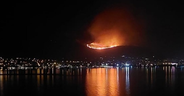 Hırvatistan’ın Dalmaçya kıyılarında yangın