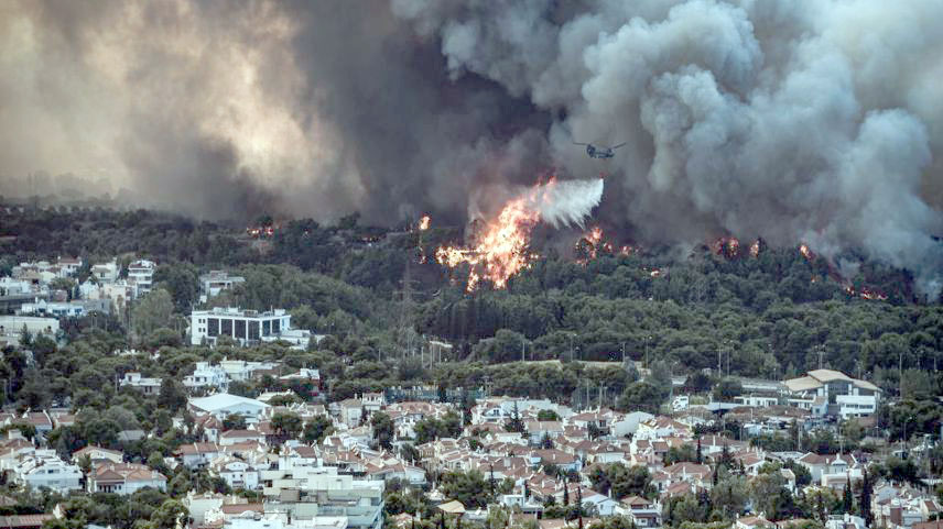 Yunanistan’da orman yangınları… Atina’da yaşayanlara ‘evden çıkmayın’ çağrısı!