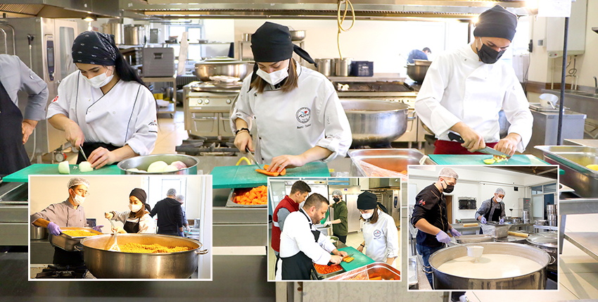Geleceğin aşçılarından resmi kurumlara ve okullara yemek