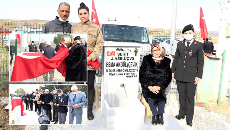 Şehit Esma Akgül Çevik Çeşmesi törenle açıldı