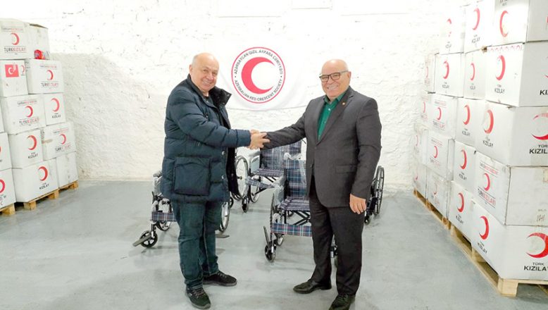 KİSEV’den Azerbaycan’a tekerlekli sandalye desteği