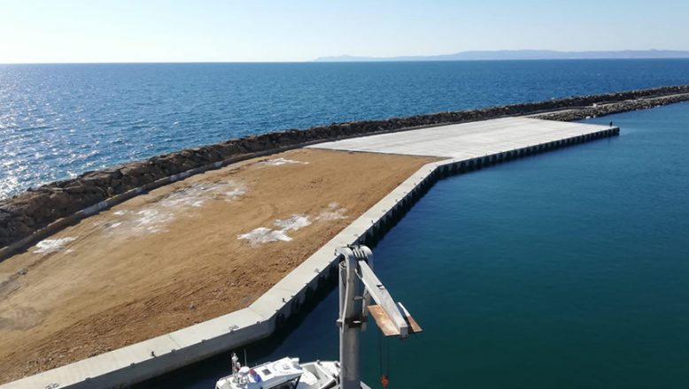 Enez Deniz Gümrük Kapısı rıhtım inşaatı tamamlandı