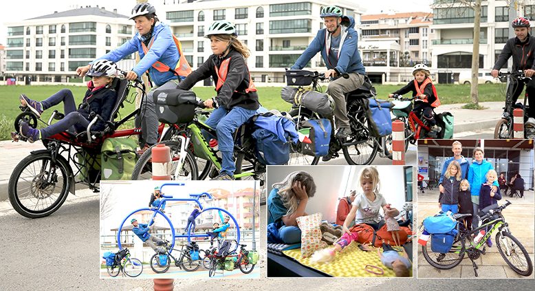 Bisiklet tutkunu aile, 8 ayda 11 ülke gezdi