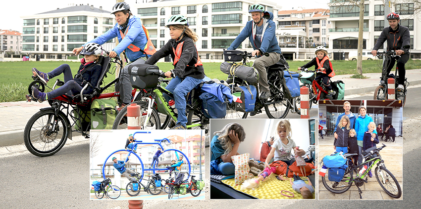 Bisiklet tutkunu aile, 8 ayda 11 ülke gezdi