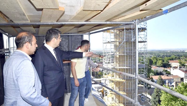 Vali Kırbıyık, Selimiye’deki restorasyon çalışmalarını inceledi