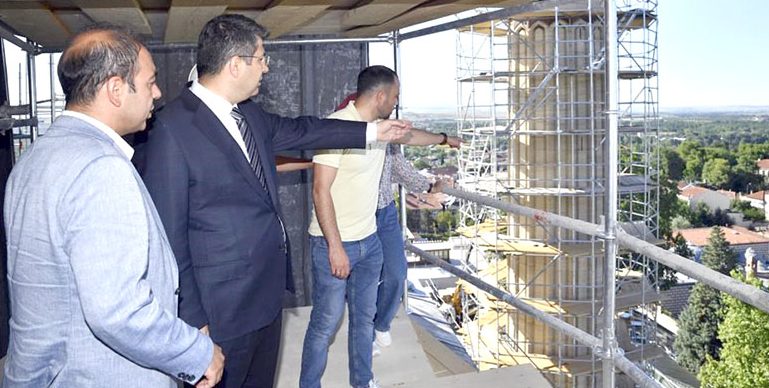 Vali Kırbıyık, Selimiye’deki restorasyon çalışmalarını inceledi