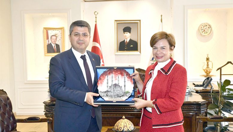 Büyükelçi ve  Başkonsoloslar Vali Kırbıyık’ı ziyaret etti