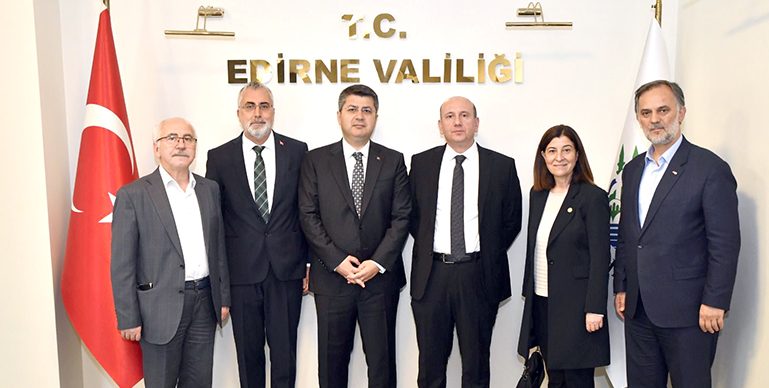 Cumhurbaşkanlığı Sosyal Politikalar Kurulu heyeti Edirne Valiliğini ziyaret etti