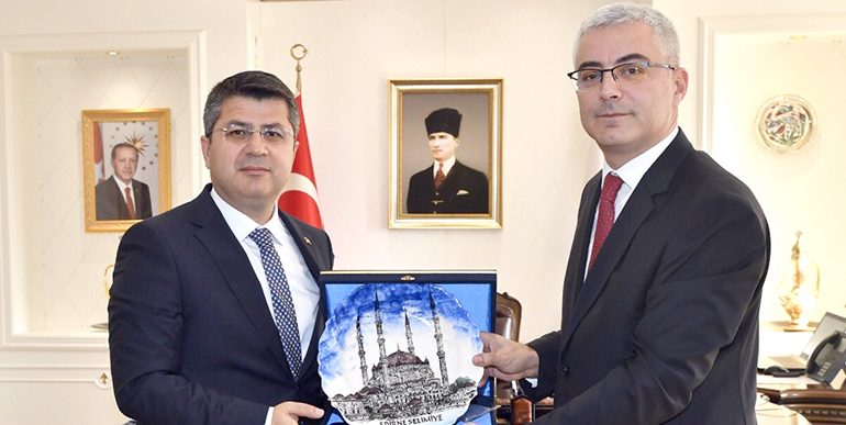 Kuzey Makedonya İstanbul Başkonsolosu Ago, Edirne Valisi Kırbıyık’ı ziyaret etti