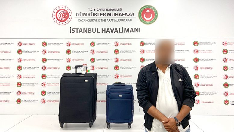 İstanbul Havalimanı’nda valiz çubuklarına gizlenmiş uyuşturucu ele geçirildi