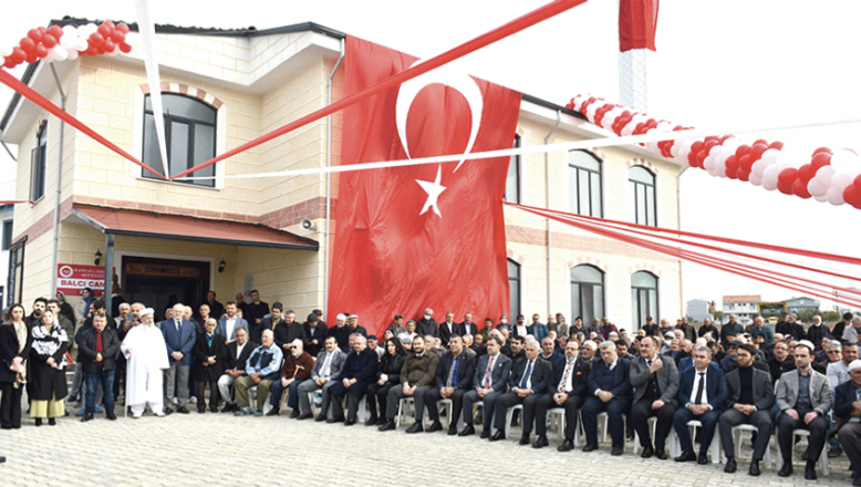 Balcı Camii törenle açıldı