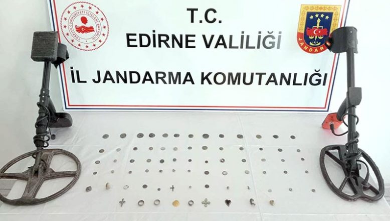 Edirne’de tarihi eser kaçakçılığı operasyonunda 1 kişi gözaltına alındı