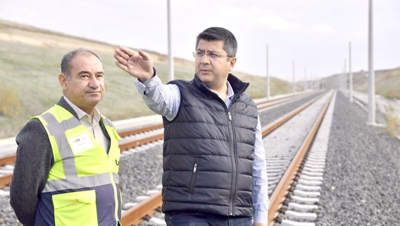 Vali Kırbıyık hızlı tren hattını inceledi