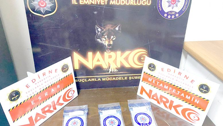 Edirne’de uyuşturucu ticareti yaptıkları iddiasıyla 22 zanlı yakalandı