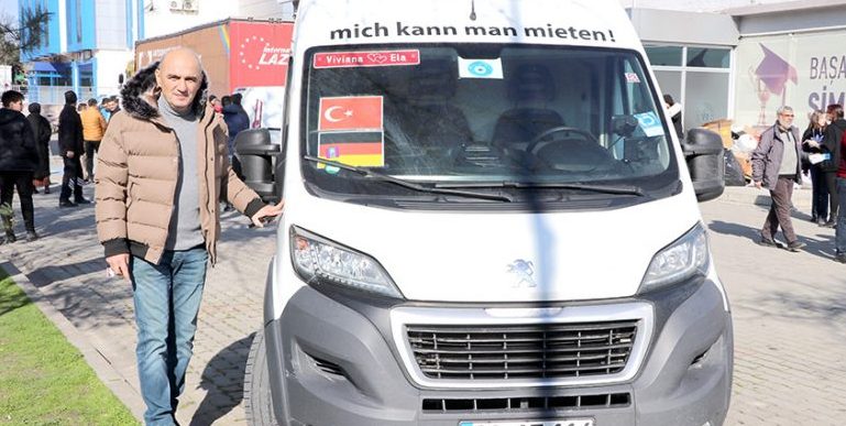 Almanya’da yaşayan gurbetçilerin topladığı yardım malzemeleri Türkiye’ye getirildi