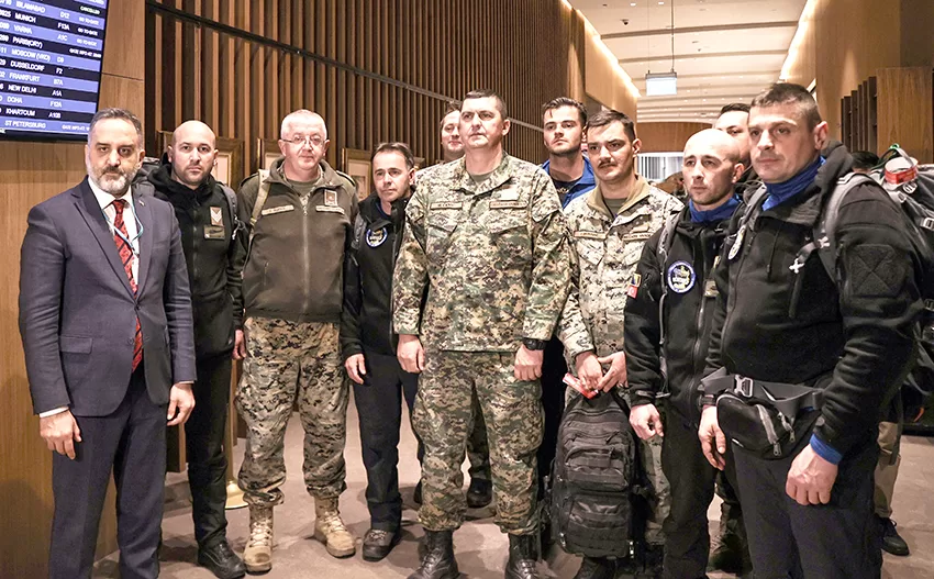 Boşnak ve Sırp arama kurtarma ekipleri İstanbul Havalimanı’ndan ülkelerine uğurlandı