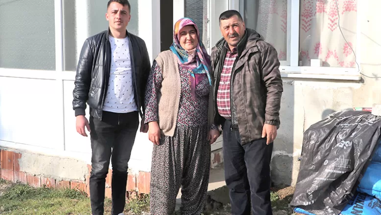 Edirne’de kullanılmayan köy sağlıkevi depremzede aileye yuva oldu