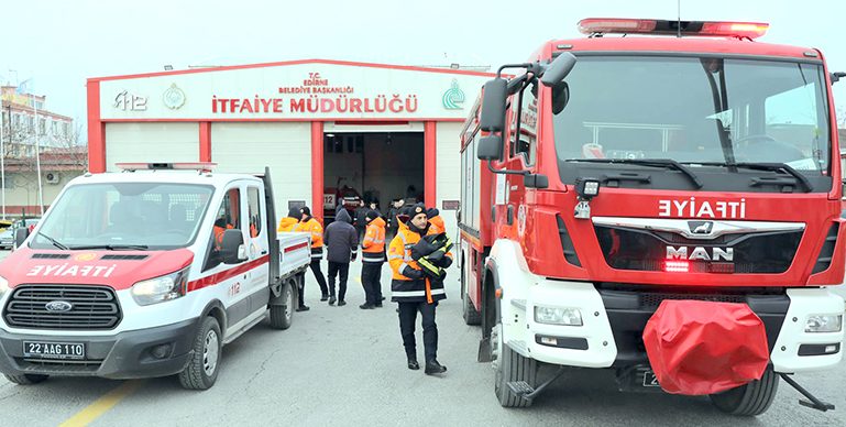 Edirne’den deprem bölgesine destek
