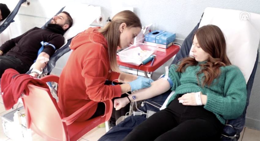 Trakya’da vatandaşlar, kan bağışında bulunmaya devam ediyor