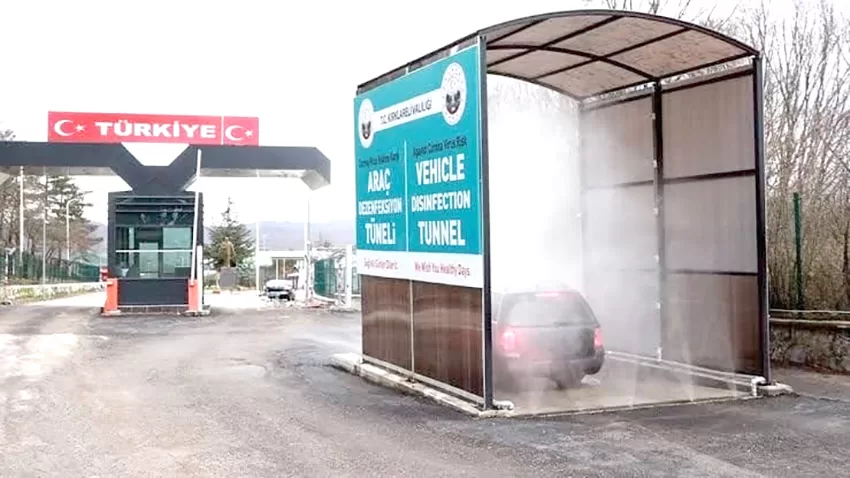 Dereköy Sınır Kapısı’nda “yurt dışından giriş yapan araçlarda dezenfeksiyon zorunluluğu” kaldırıldı