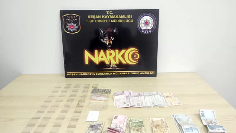 Edirne’deki operasyonda yakalanan uyuşturucu zanlısı tutuklandı