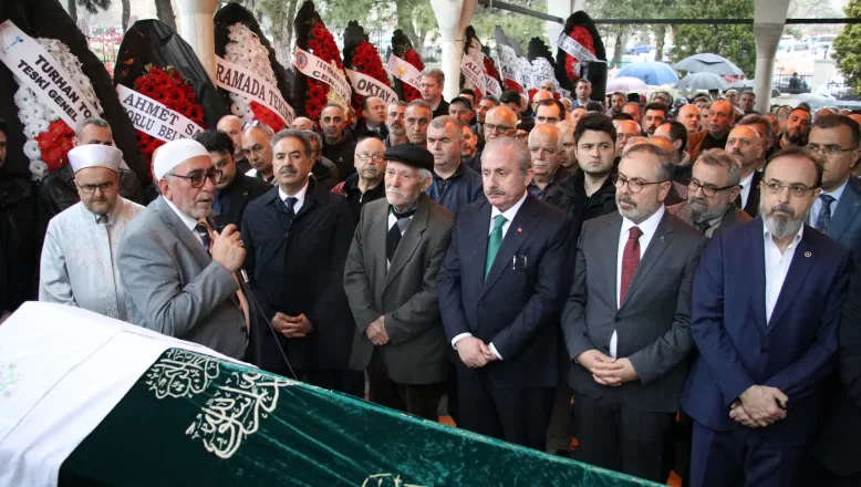 TBMM Başkanı Şentop, Tekirdağ’da Tamer Koncagül’ün cenaze törenine katıldı