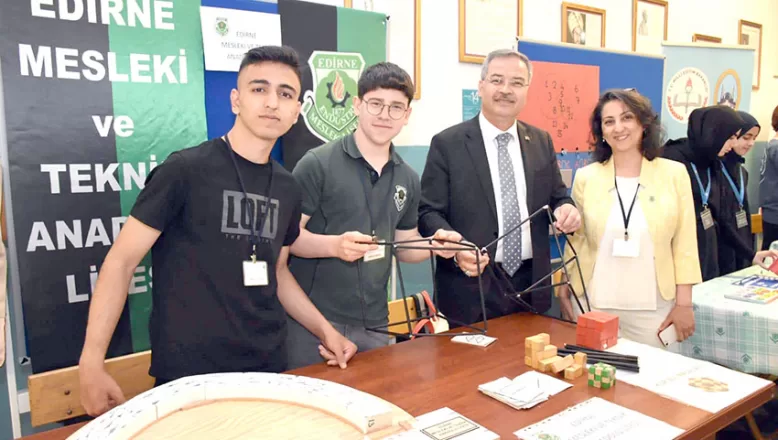 Edirne’de “Matematik Seferberliği” dönem sonu proje sergisi açıldı