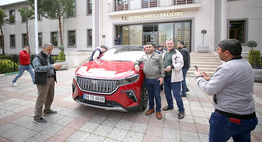 Türkiye’nin yerli otomobili TOGG, Kırklareli’nde tanıtıldı