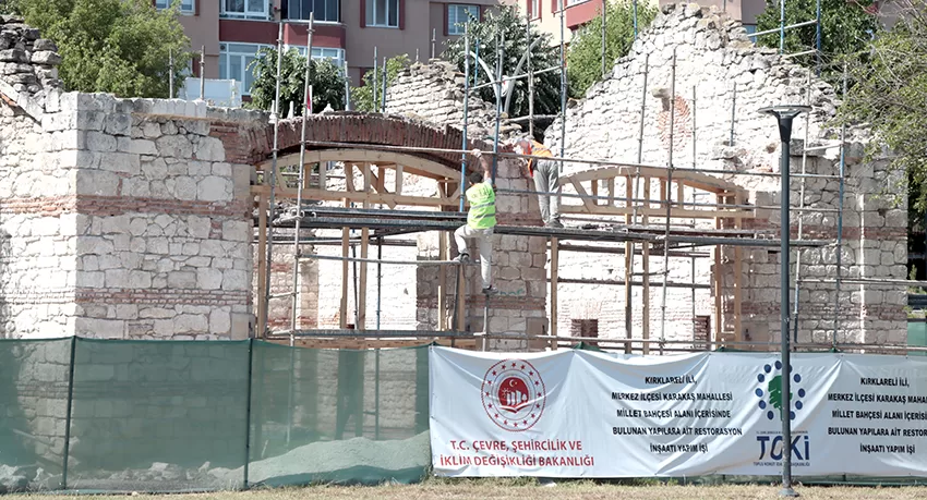 Kırklareli Millet Bahçesi’nde tescilli yapılar restore ediliyor