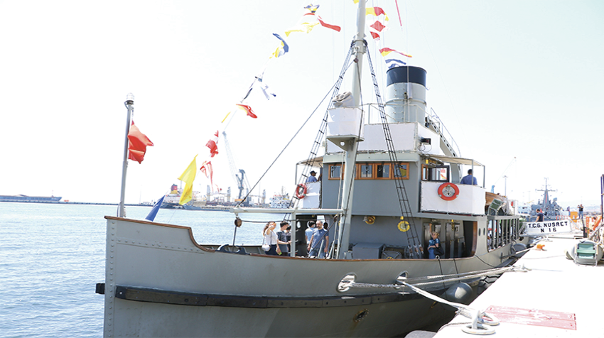 TCG Nusret N-16 Müze Gemisi Tekirdağ’daydı