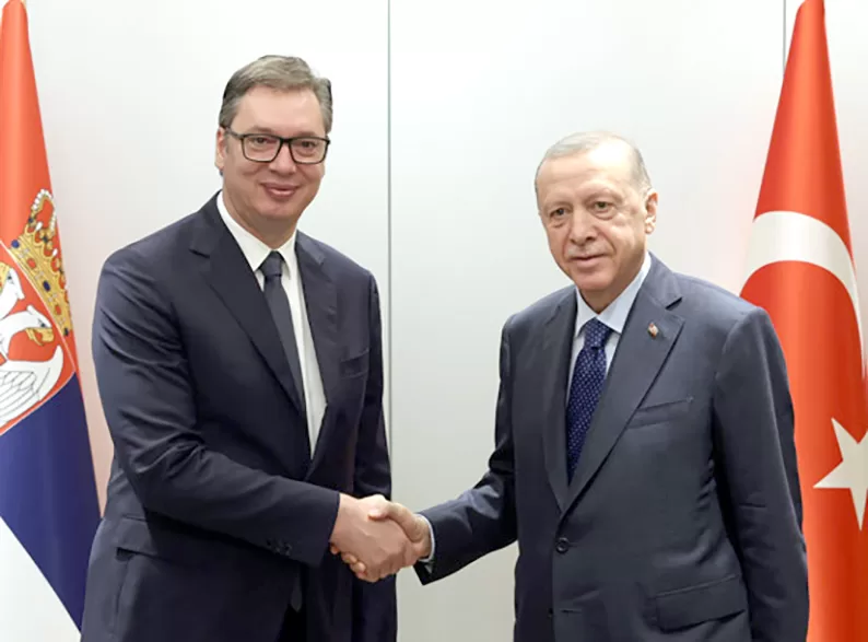 Cumhurbaşkanı Erdoğan, Sırbistan Cumhurbaşkanı Vucic ile bir araya geldi
