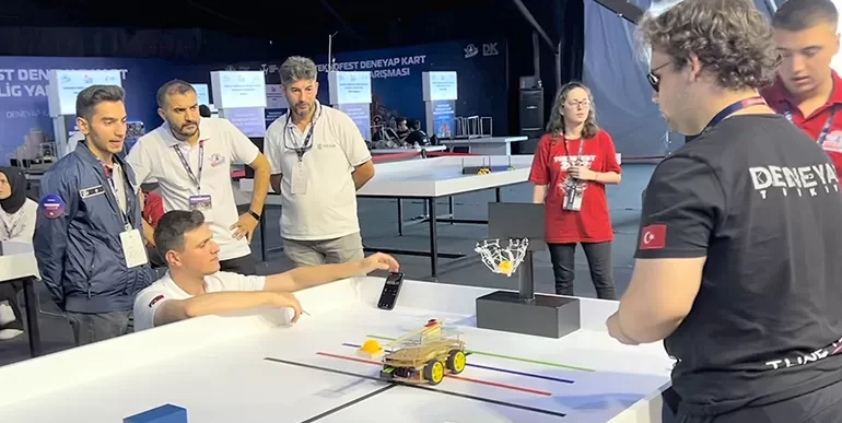 Basket atan robotla TEKNOFEST’te derece yapan Edirneli öğrenciler yeni projeler hedefliyor