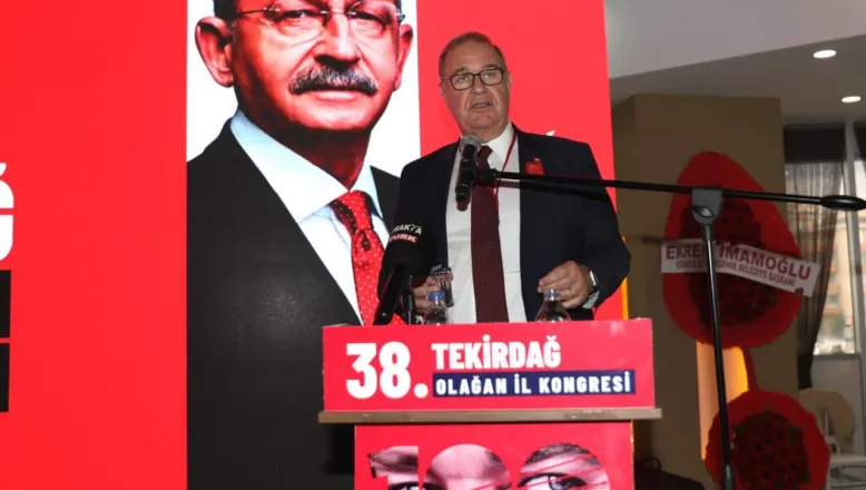 CHP Genel Başkan Yardımcısı Öztrak, partisinin Tekirdağ İl Kongresi’nde konuştu