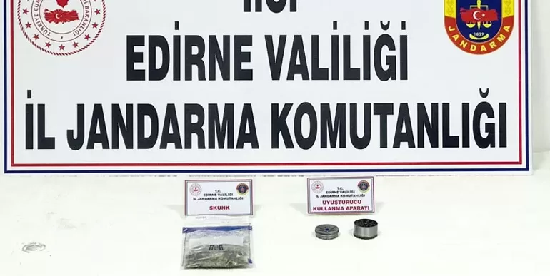 Edirne’de bir eve uyuşturucu baskını
