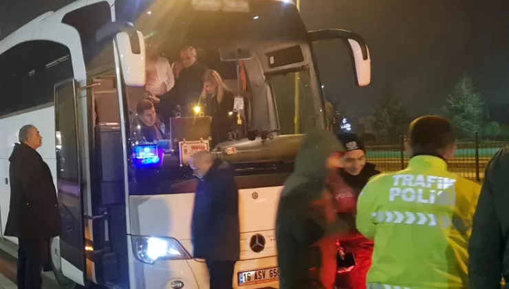 Anıtkabir ziyaretine gidecek yolcularıyla Bursa’dan hareket eden tur otobüsü çalıntı çıktı
