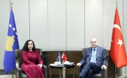 Cumhurbaşkanı Erdoğan, Kosova Cumhurbaşkanı Osmani-Sadriu ile görüştü