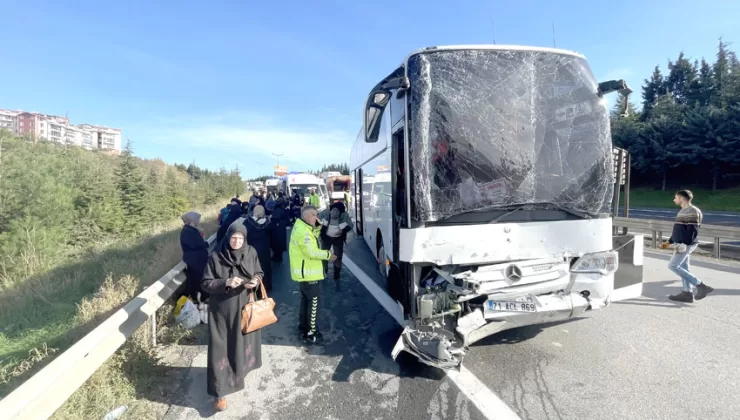 Kocaeli’de TIR ile yolcu otobüsünün karıştığı kazada 6 kişi yaralandı